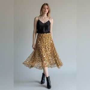 Oscar de la renta  by his company  Lepard Skirt